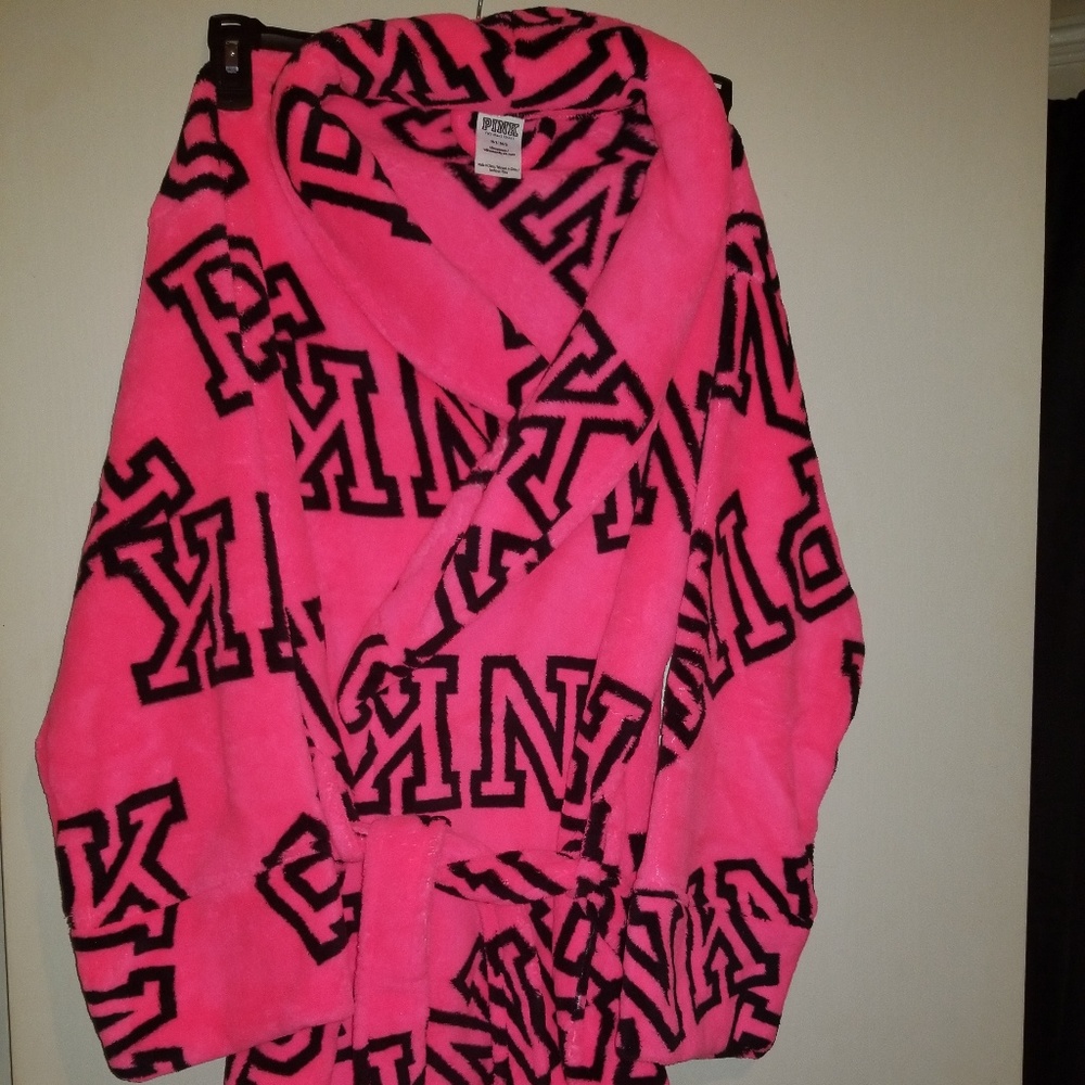 Brand New in package hot pink fleece robe
